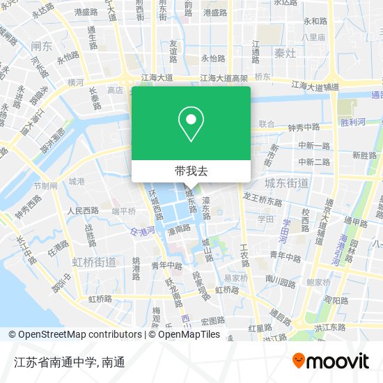 江苏省南通中学地图