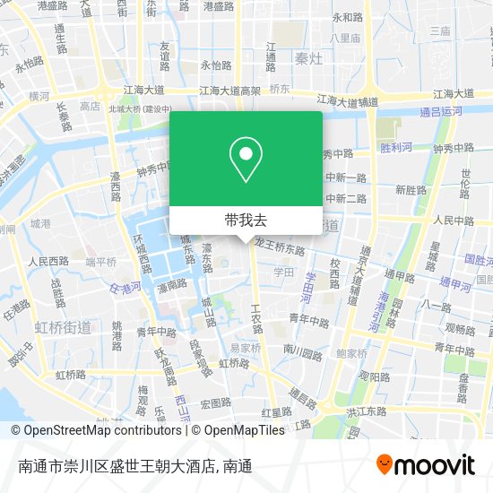 南通市崇川区盛世王朝大酒店地图