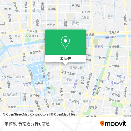 浙商银行(南通分行)地图