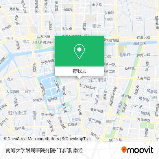 南通大学附属医院分院-门诊部地图
