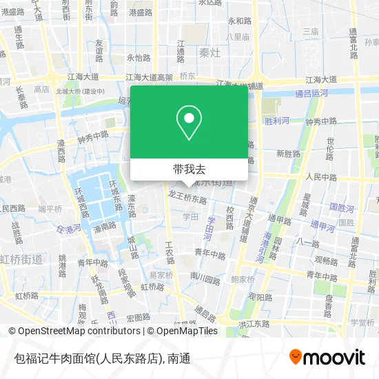 包福记牛肉面馆(人民东路店)地图
