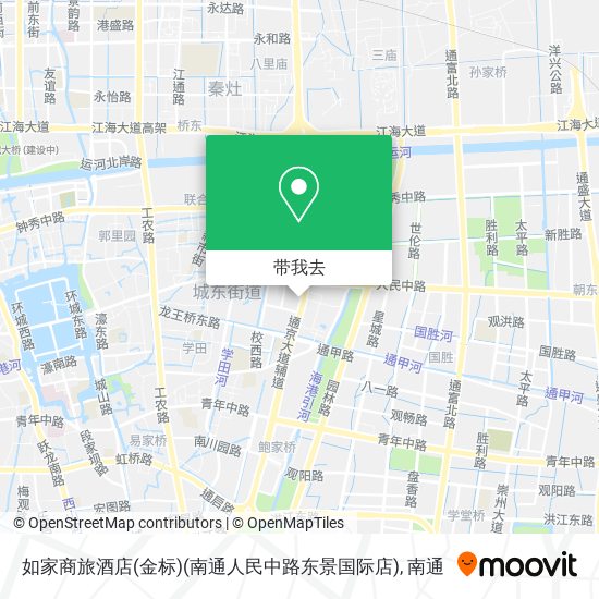 如家商旅酒店(金标)(南通人民中路东景国际店)地图
