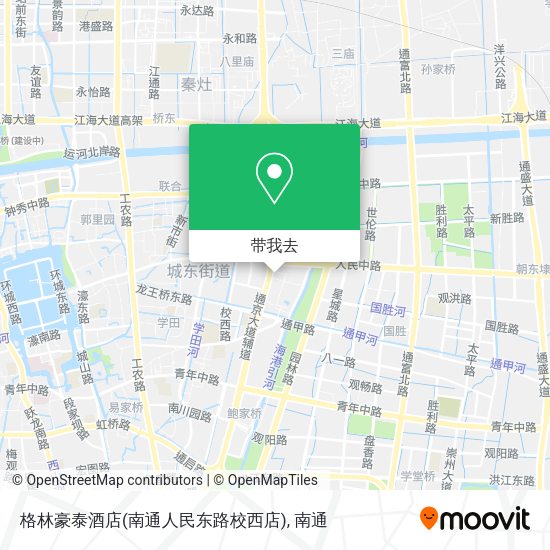 格林豪泰酒店(南通人民东路校西店)地图