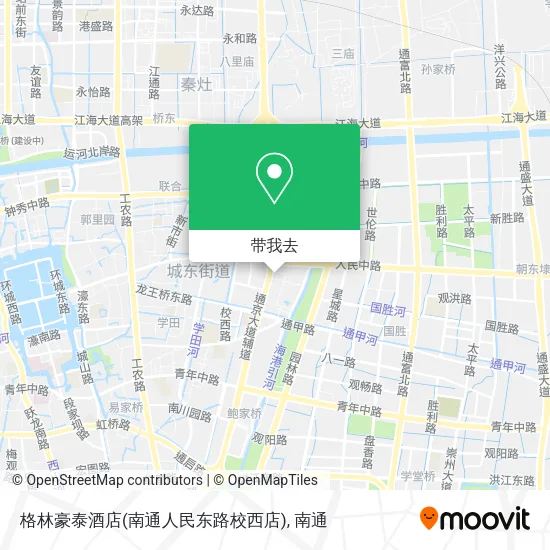 格林豪泰酒店(南通人民东路校西店)地图