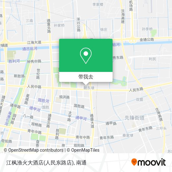 江枫渔火大酒店(人民东路店)地图