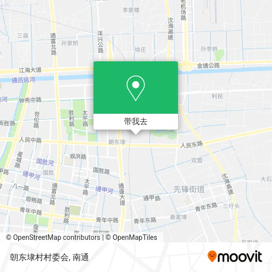 朝东埭村村委会地图