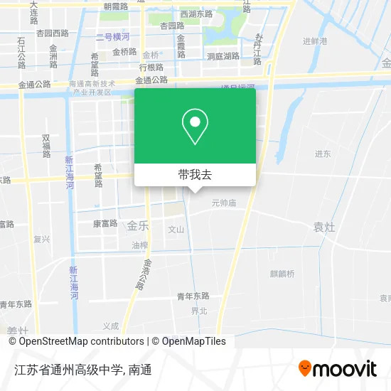江苏省通州高级中学地图