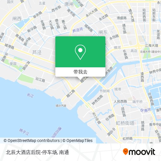 北辰大酒店后院-停车场地图