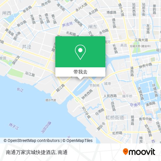 南通万家滨城快捷酒店地图