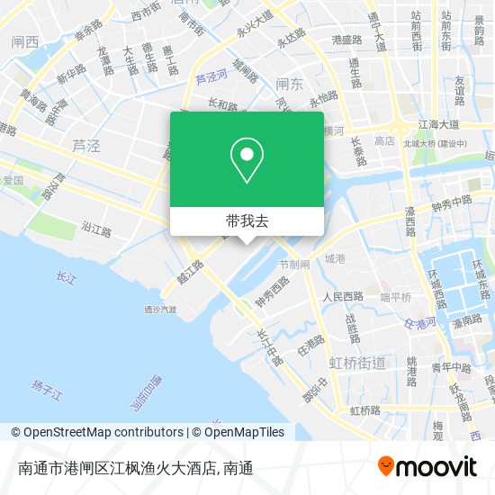 南通市港闸区江枫渔火大酒店地图