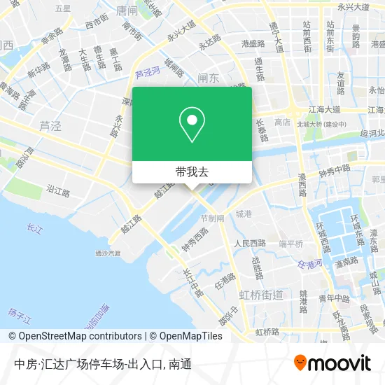 中房·汇达广场停车场-出入口地图