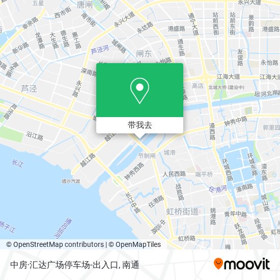 中房·汇达广场停车场-出入口地图