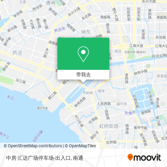 中房·汇达广场停车场-出入口地图