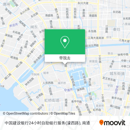 中国建设银行24小时自助银行服务(濠西路)地图