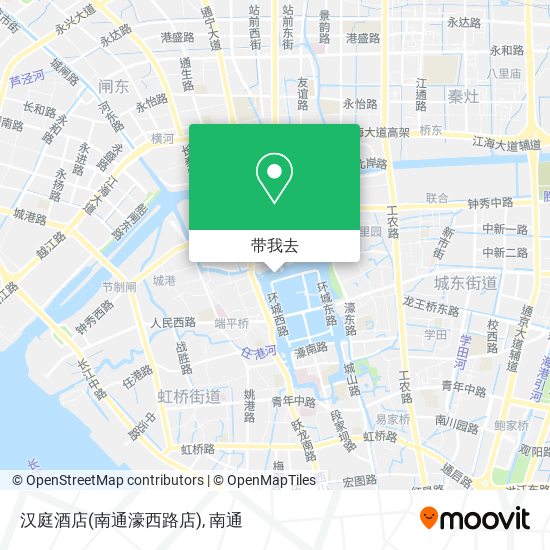 汉庭酒店(南通濠西路店)地图