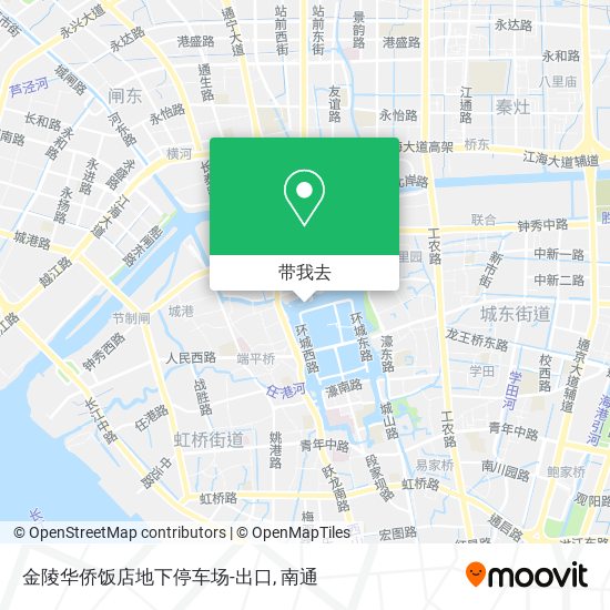 金陵华侨饭店地下停车场-出口地图