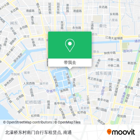 北濠桥东村南门自行车租赁点地图