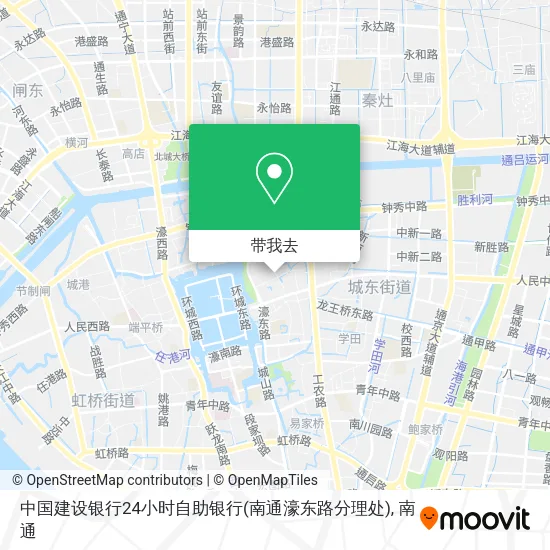 中国建设银行24小时自助银行(南通濠东路分理处)地图