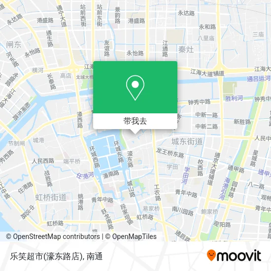 乐笑超市(濠东路店)地图