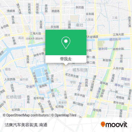洁爽汽车美容装潢地图
