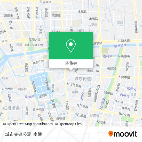 城市先锋公寓地图