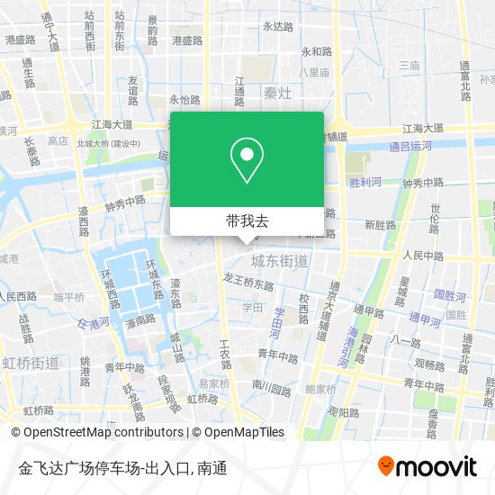 金飞达广场停车场-出入口地图