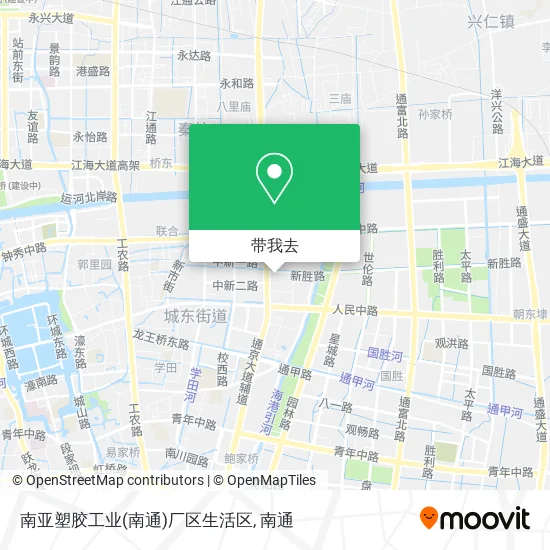 南亚塑胶工业(南通)厂区生活区地图