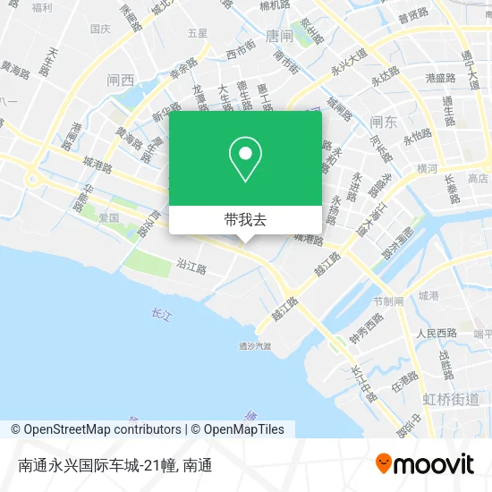 南通永兴国际车城-21幢地图