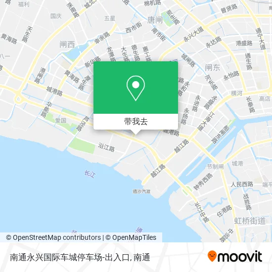 南通永兴国际车城停车场-出入口地图