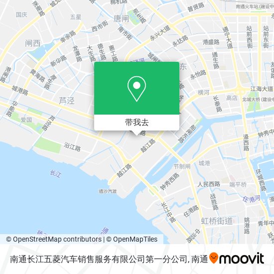 南通长江五菱汽车销售服务有限公司第一分公司地图