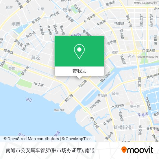 南通市公安局车管所(驻市场办证厅)地图