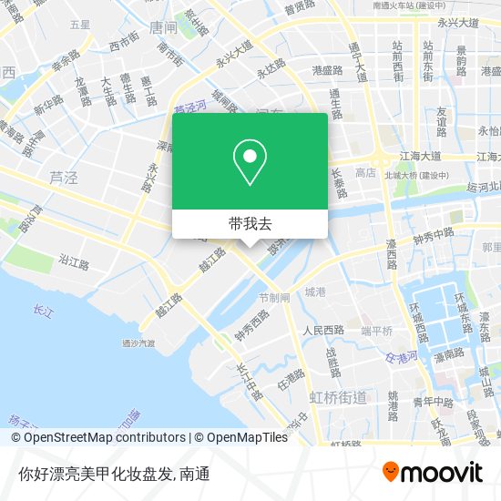 你好漂亮美甲化妆盘发地图