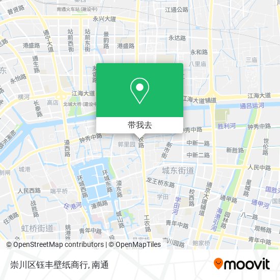 崇川区钰丰壁纸商行地图