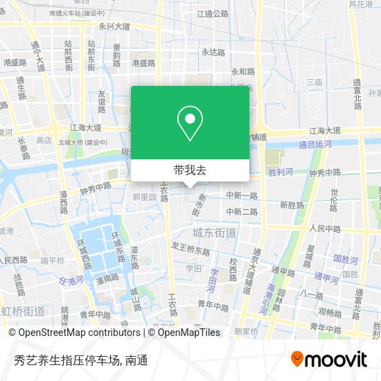 秀艺养生指压停车场地图