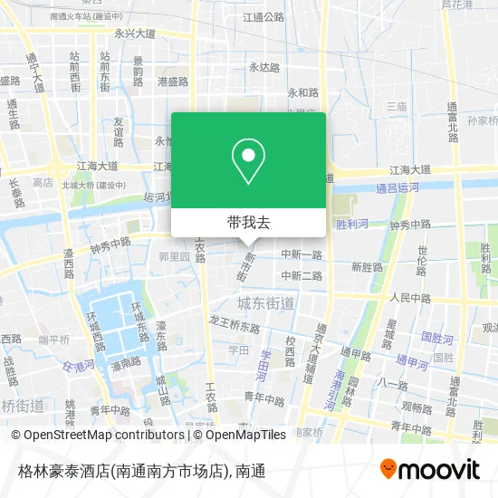 格林豪泰酒店(南通南方市场店)地图