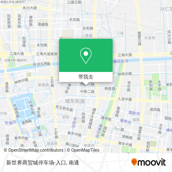 新世界商贸城停车场-入口地图