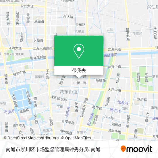 南通市崇川区市场监督管理局钟秀分局地图