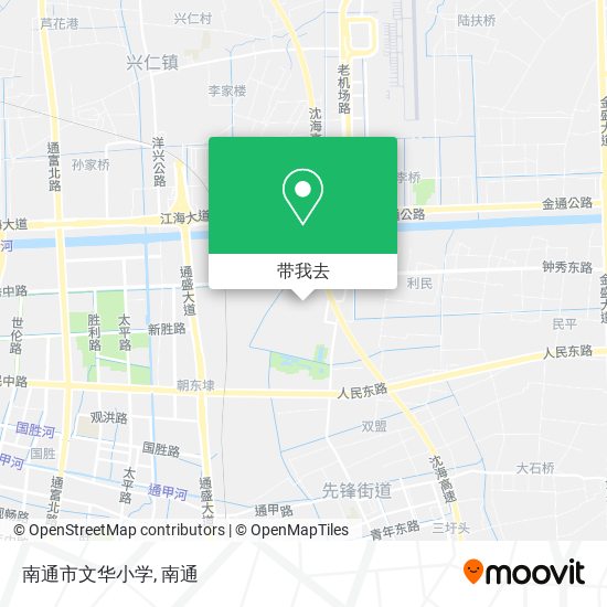 南通市文华小学地图