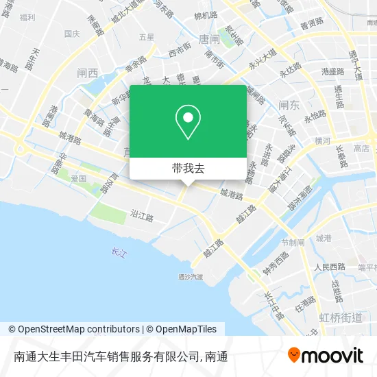 南通大生丰田汽车销售服务有限公司地图
