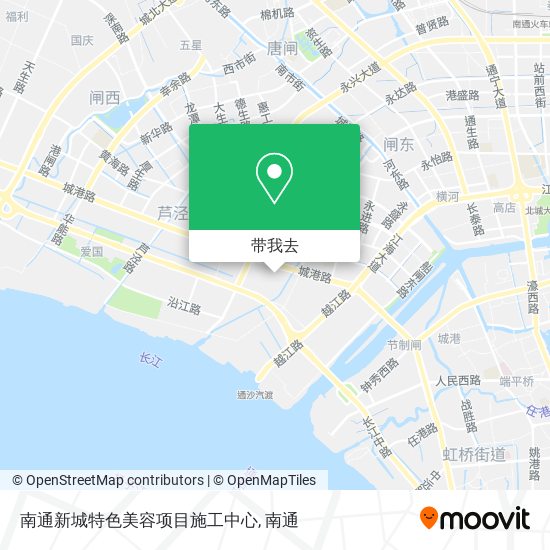 南通新城特色美容项目施工中心地图
