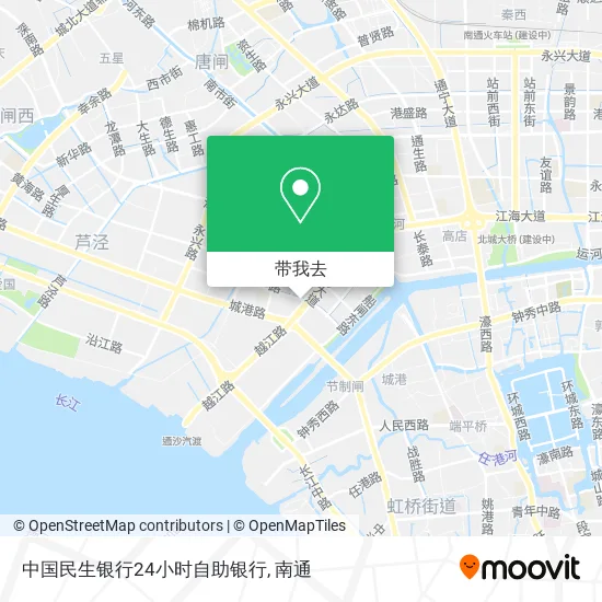 中国民生银行24小时自助银行地图