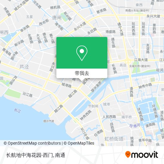 长航地中海花园-西门地图