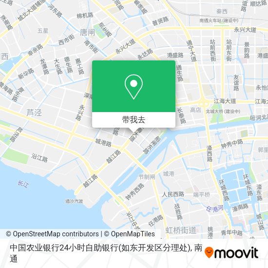 中国农业银行24小时自助银行(如东开发区分理处)地图