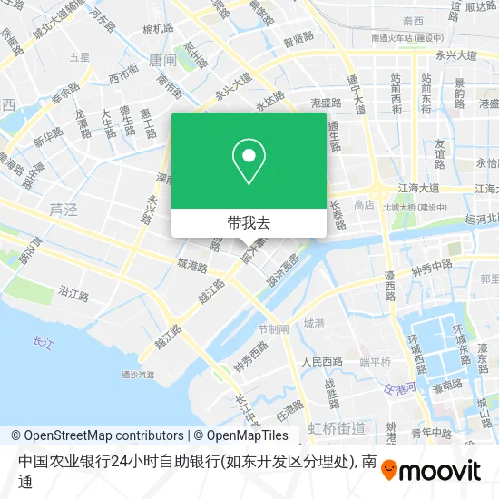 中国农业银行24小时自助银行(如东开发区分理处)地图