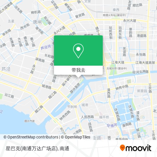 星巴克(南通万达广场店)地图