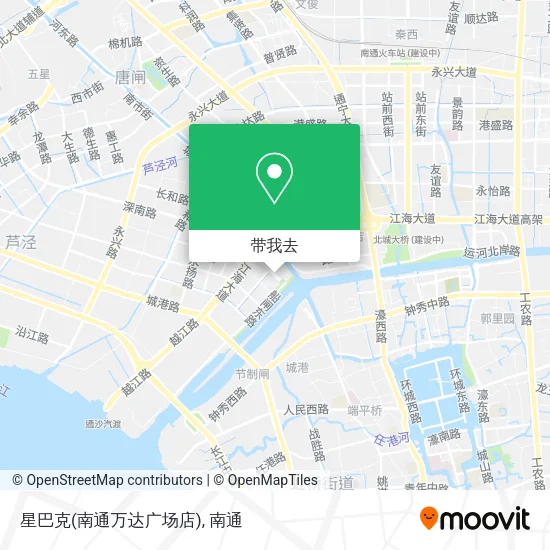 星巴克(南通万达广场店)地图