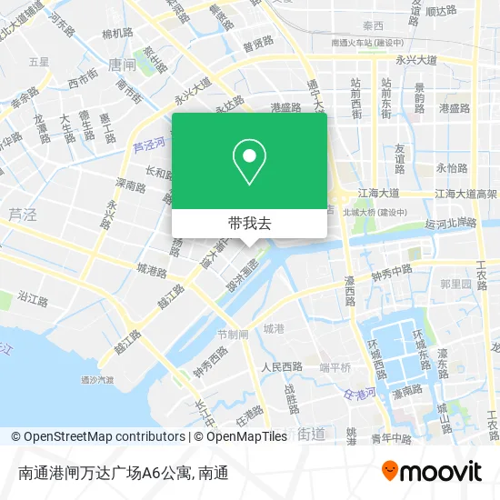 南通港闸万达广场A6公寓地图