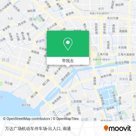 万达广场机动车停车场-出入口地图
