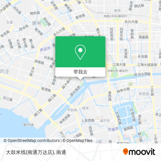 大鼓米线(南通万达店)地图