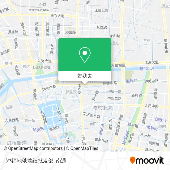 鸿福地毯墙纸批发部地图